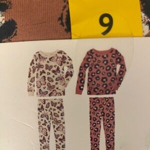 Charming Butterfly and Leopard Kids Pajama Set